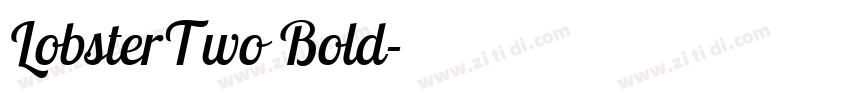 LobsterTwo Bold字体转换
